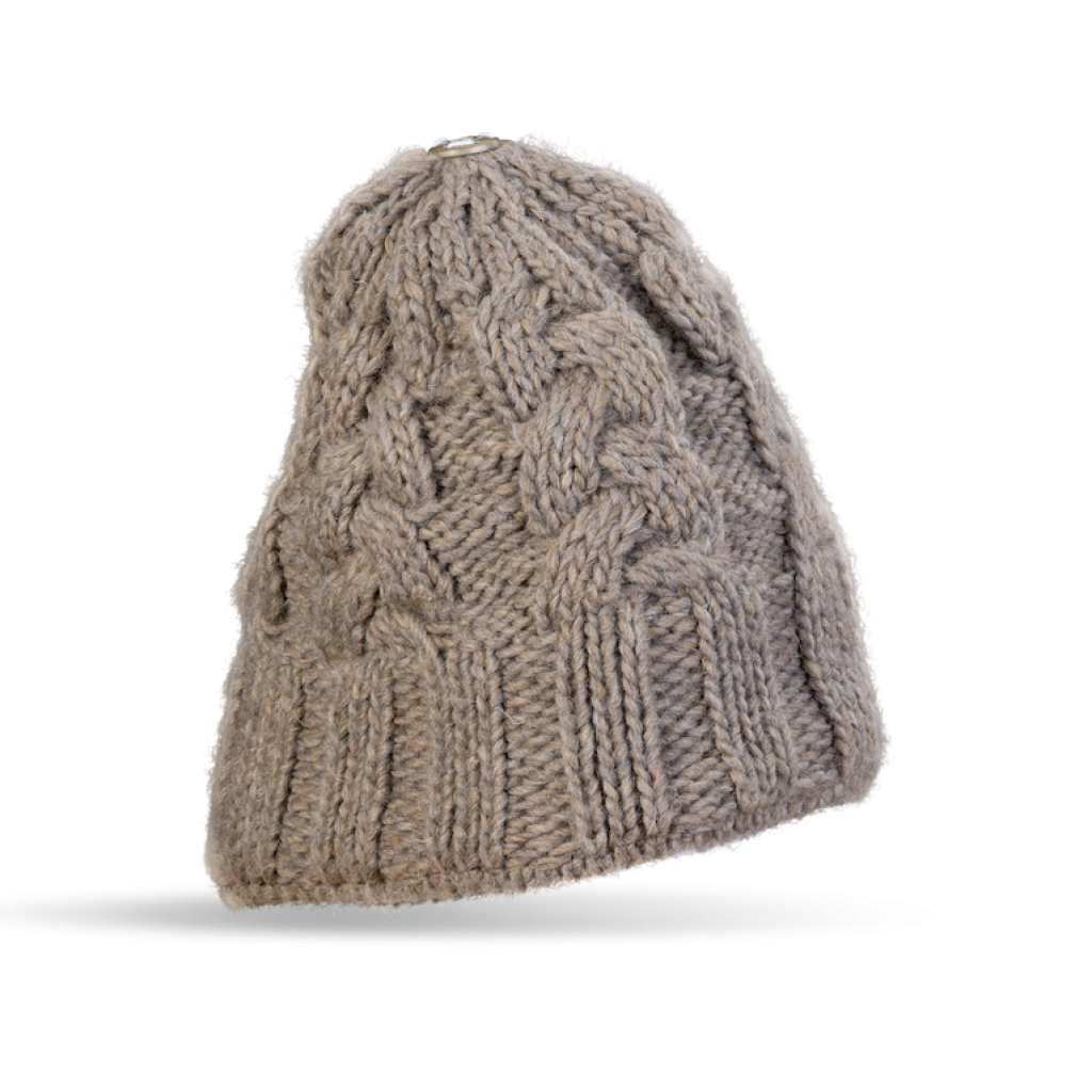 Mütze Gablonz (Wolle braun 300)