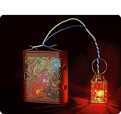 Laternchen mit Batterie Box 
