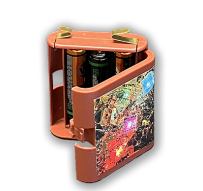 Kunststoff-Batterie Box für Laternchen (mit Batterien)