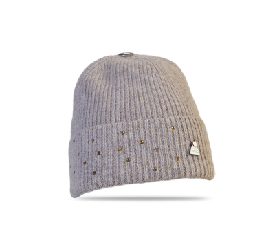 Mütze Radl (Wolle glitter mokka)
