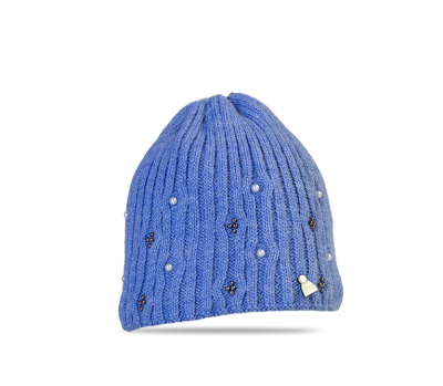 Mütze Carmen (Wolle eisblau)
